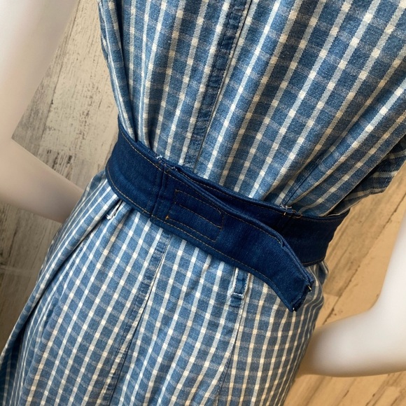 Blue denim lace up waist belt - Picture 5 of 5